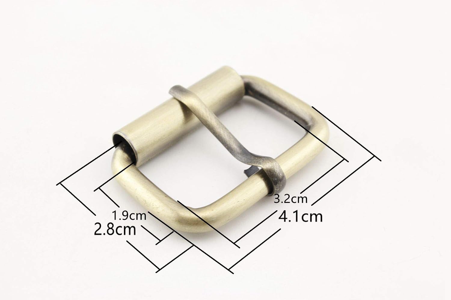 iron roller pin Belt strap Buckle ring Loops Clasp for bag purse Leather Belts Crafts Accessories 1 1/4 Inch / 32mm Anti bronze E74