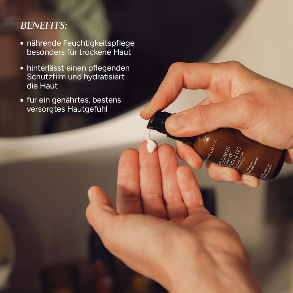 JUNGLÜCK Basis-Pflege Trockene Haut | Reinigungsmilch + Calendula Gesichtswasser + Hyaluron Creme Reichhaltig – feuchtigkeitsspendend & nährend