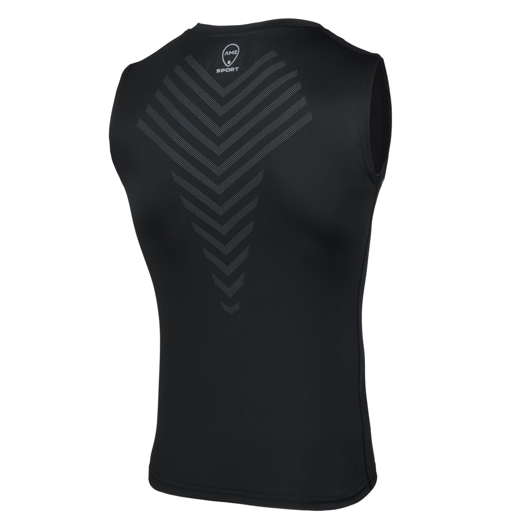 AMZSPORT Camiseta de compresión sin Mangas para Hombre Deportes Secado Rápido Baselayer