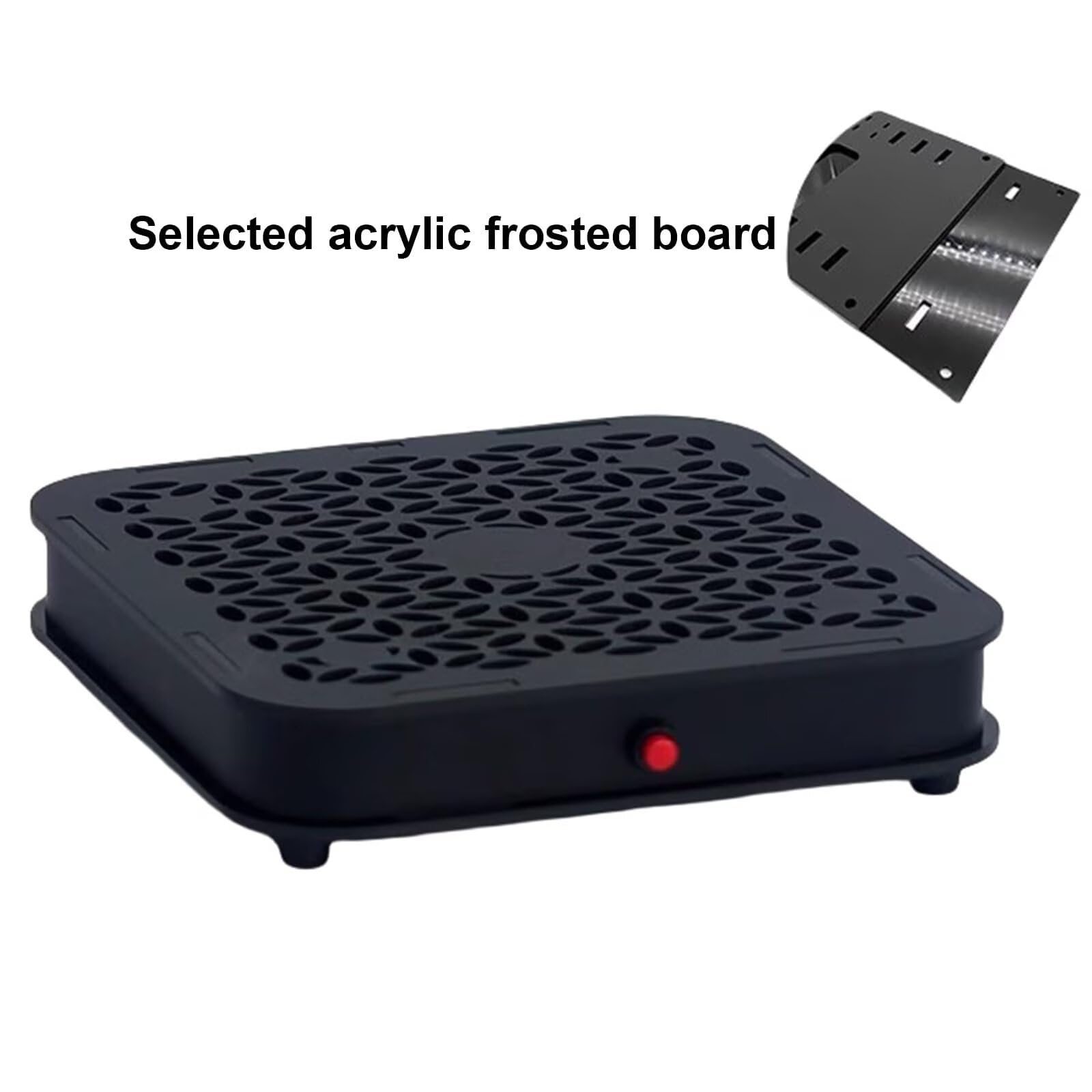 Support Mac mini, design mini ventilateur de refroidissement, châssis de modification du vent super puissant, équipé d'un ventilateur silencieux de 14 cm pour dissipateur de chaleur, et alimentation