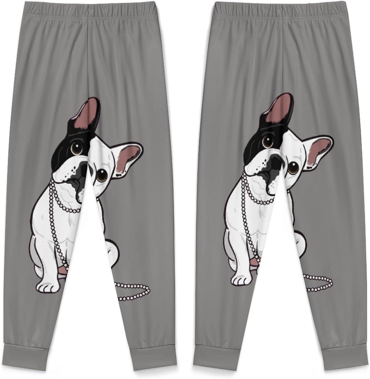 [mAnFcHiA] キッズ パジャマ 上下セット エレガントなフレンチブルドッグ 長袖 子供服 長袖パジャマ 肌に優しい 綿100