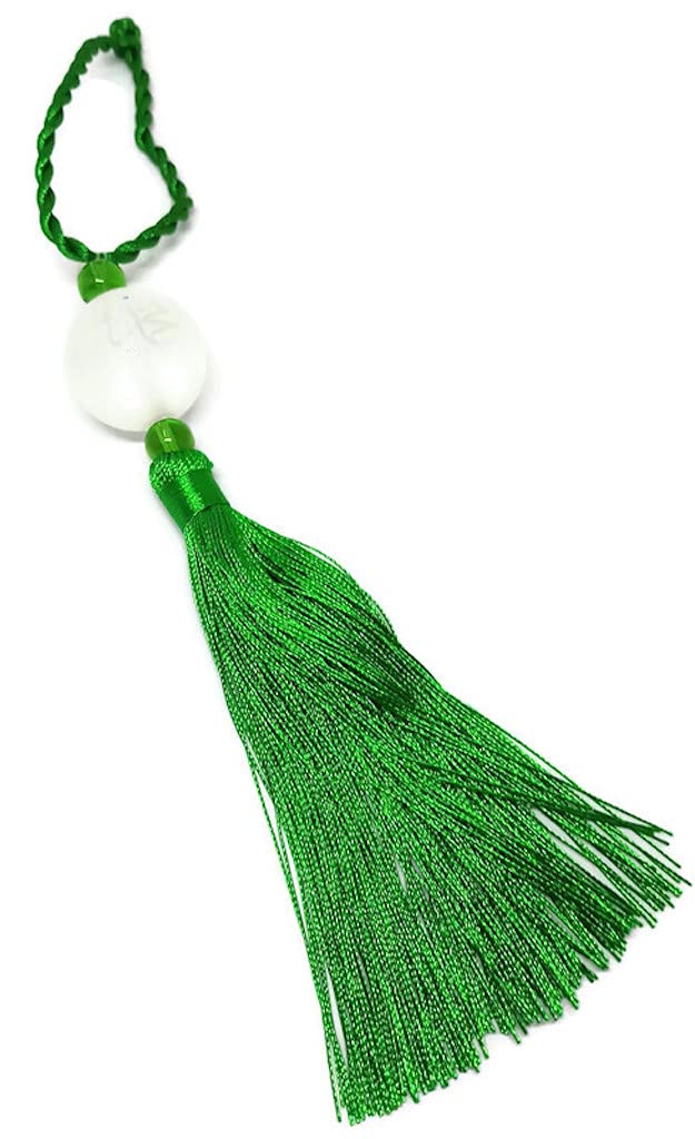 Al-Ameen Muslim Gift Green,White Islam Car Truck Mirror Hanging Ornament Glass Ball Pendant Design With Hanging Rope Amn-304 Vehicle Decor Allah Muhammad Arabic Names Calligraphy Eid Ramadan Muslim Gift