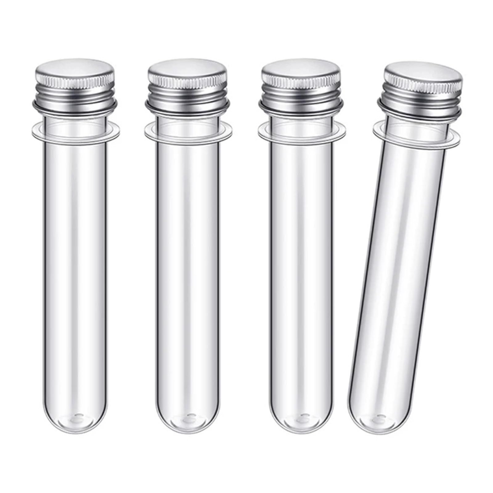 yingyingjia 30 szt. 50 ml plastikowa przezroczysta probówka z pokrywką wielofunkcyjna butelka do przechowywania na kabel USB organizer na upominki na przyjęcia