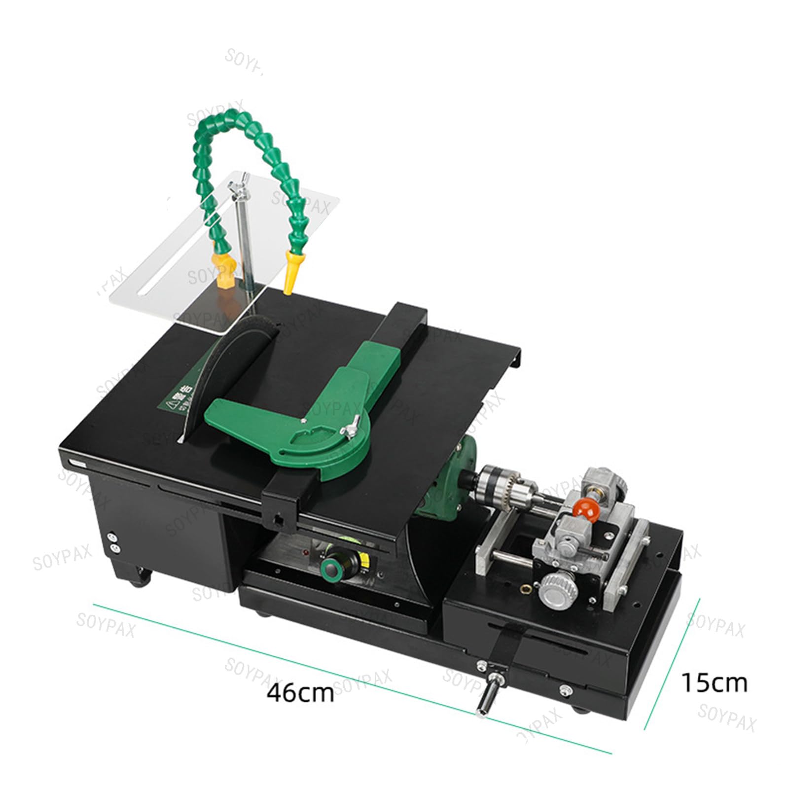 Mini Table Saw Jewelry Gem Rock Polishing Buffer Machine Bench Lathe Polisher Table Saw Cutter Rock Cutter Machine For Stones