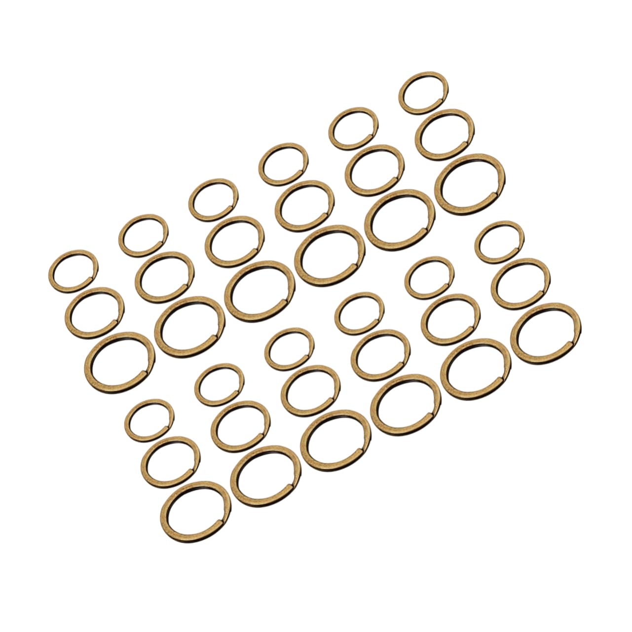 Porte-clés anneau cuivre FOMIYES 150 pièces en métal robuste au style rétro et durable