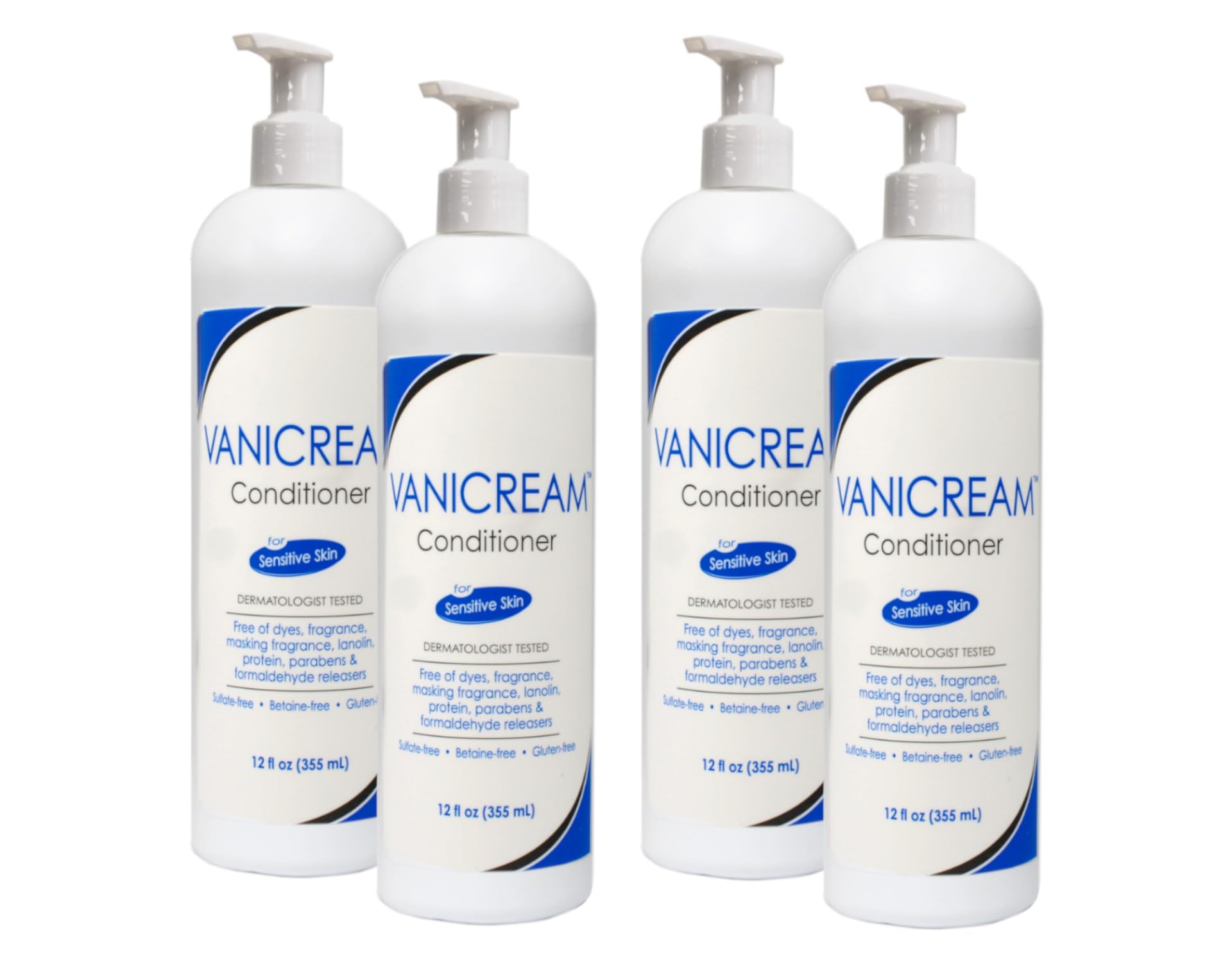 Vanicream Hair Conditioner 12 oz (Pack of 4)