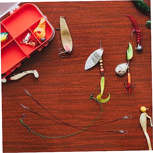 KOMBIUDA 100 piezas alambres de pesca portátiles miniatura 3