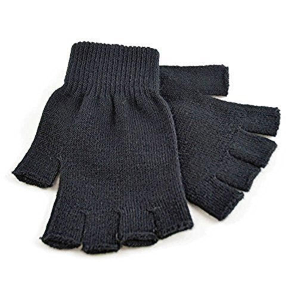 Black Knitted Fingerless Magic Glove