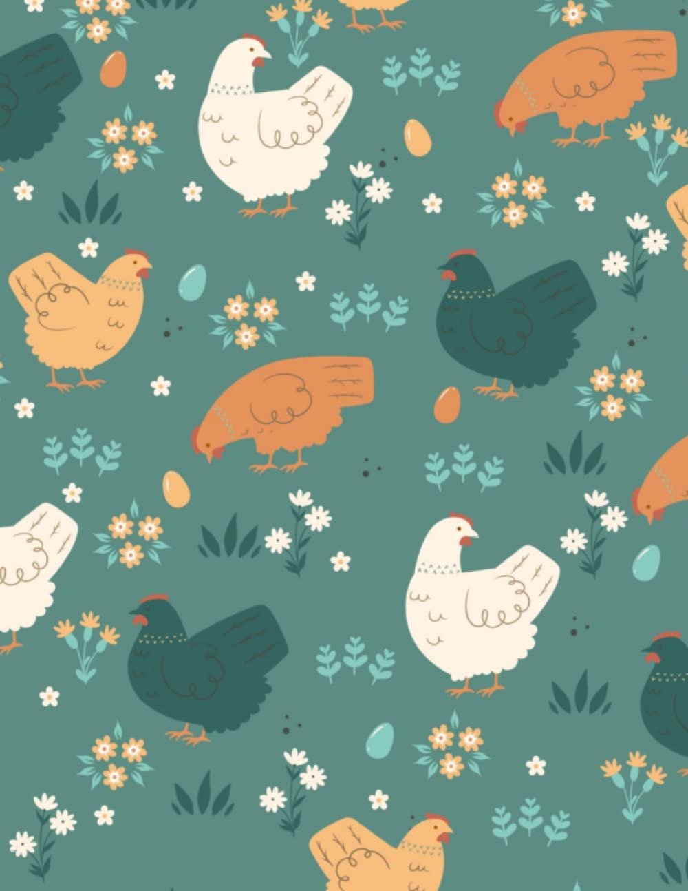 Chicken Notebook | Chicken Journal | College Ruled Notebook | Chicken Notepad | 120 Lined Pages