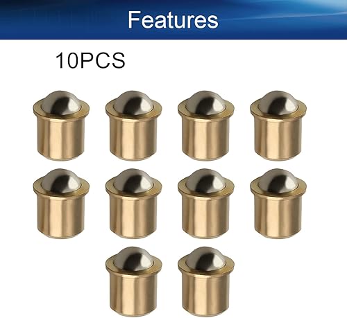 Miniatura 3 de Yinpecly 10 unidades de latón para puerta de armario, cajón, bola, atrapador de 0.374 x 0.886 in0.37 x 0.89 pulgadas (DXL) para puerta, armario,