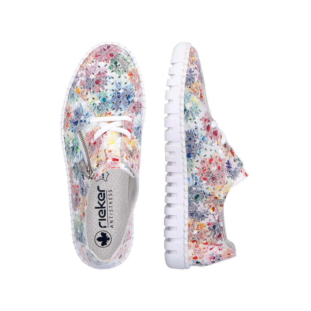 Rieker Femme Chaussures à Lacets M2306, Dame Chaussures Confortables