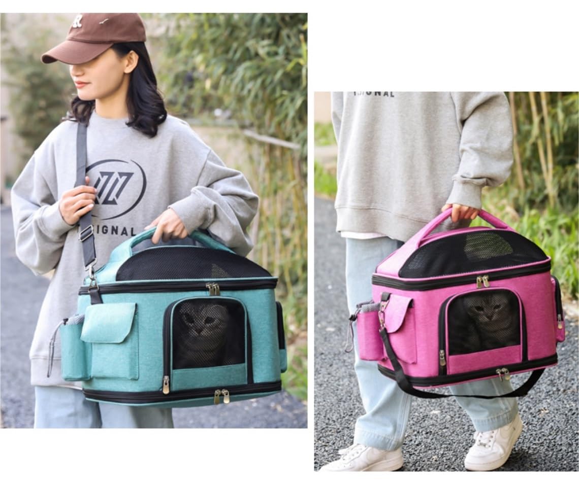 Rucksack Hundeautositz Hund Für Tragetasche Tragbarer Katzenrucksack Outdoor-Reise Haustiertaschen Für Kleine Hunde Atmungsaktiv Haustier(A)