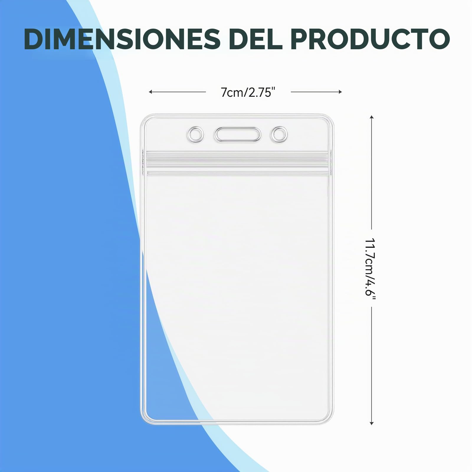 12 x funda vertical para tarjeta, tarjetero de plástico, funda de PVC impermeable, funda protectora de tarjetas resistente con cierre de cremallera resellable