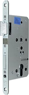 BKS FH Panikschloss Türschloss/Stahltürschloss, Funktion B mit geteilter Nuss, Dornmaß 55mm, Entfernung: 72mm, Stulp: 20x235mm abgerundet, DIN Links, incl. SN-TEC® Montageset (LINKS)