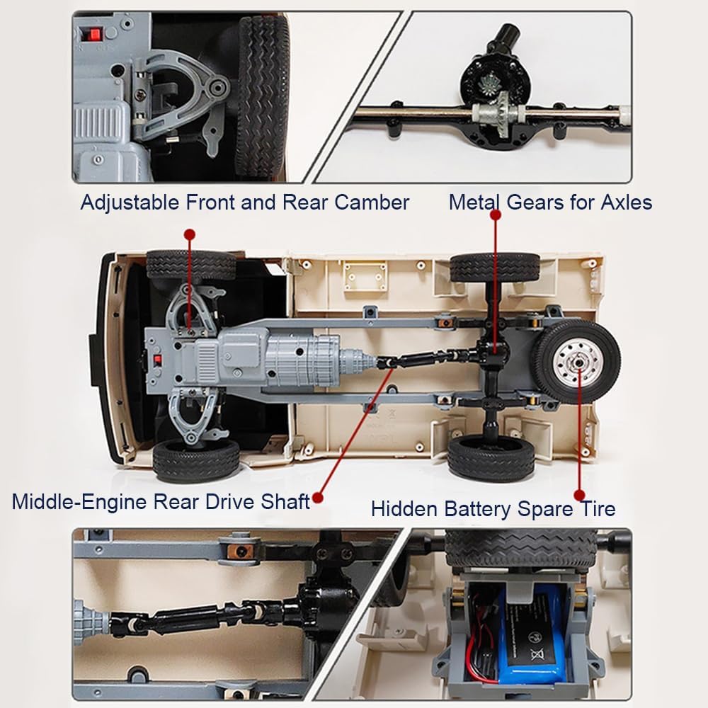 ケイ　wpl d12 D12 Kei Truck - RTR - Blue – WPL RC Official Store