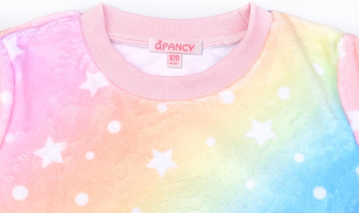 QPANCY Girls Pjs Set Two Piece Fleece Pajamas kids Fall Winter Long Sleeve pajamas Loungewear - Image 3