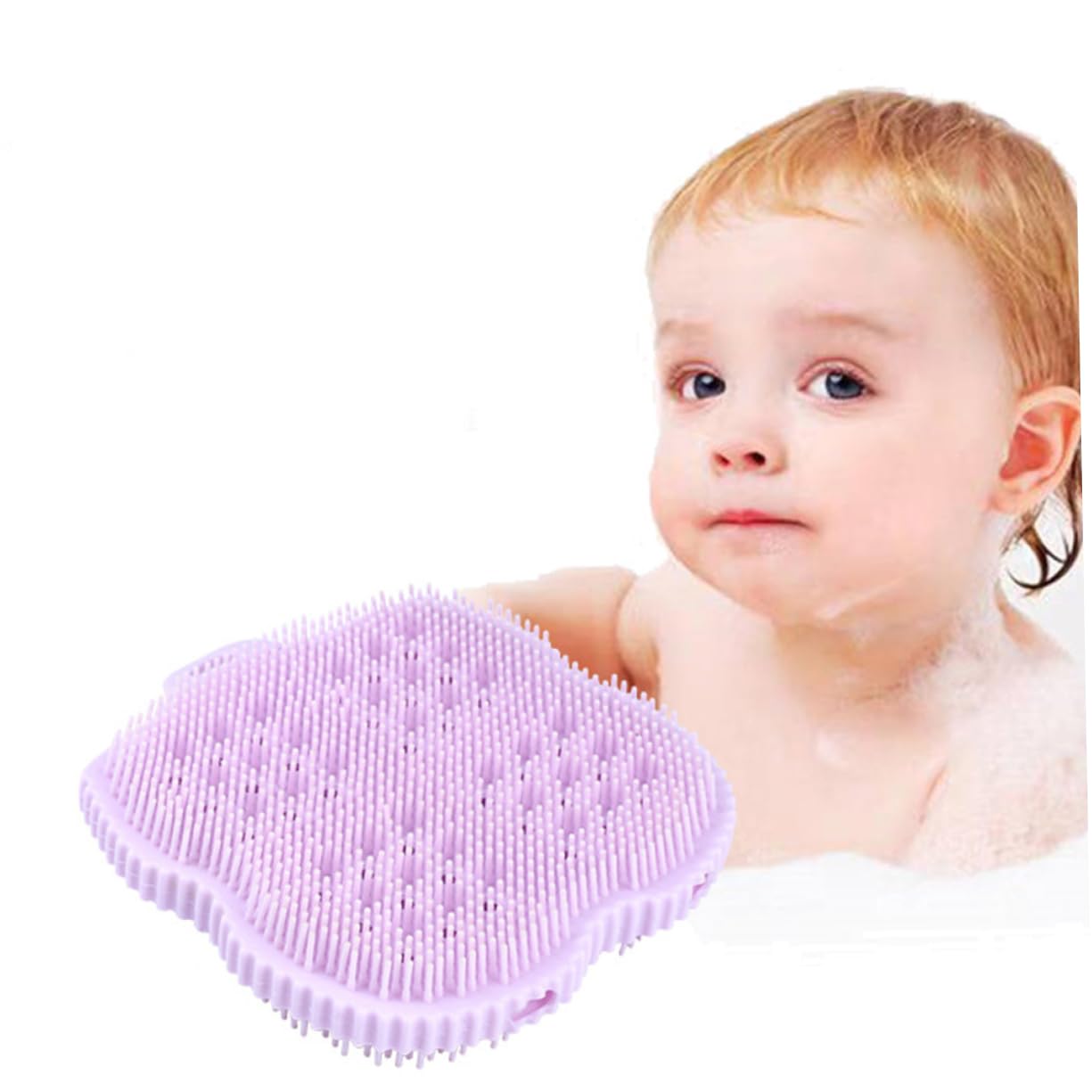 Healeved 6pezzi Spazzole Da Scrubber Esfoliante Per Corpo e Schiena Massaggio Rilassante Per Uomo e Donna Rosa