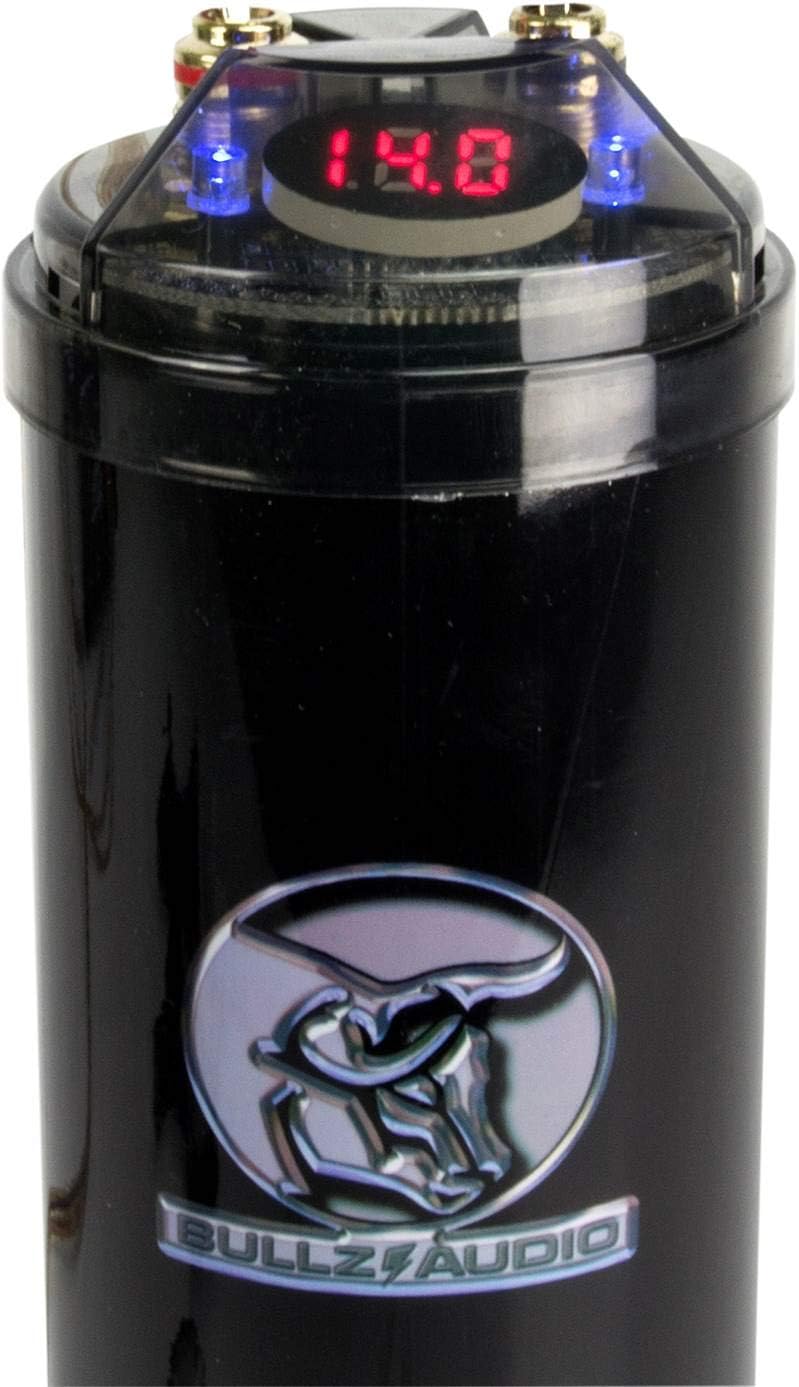 (2) BULLZ AUDIO 4400W 12V BCAP 4.4 Digital Car Power Farad Capacitors | BCAP4.4