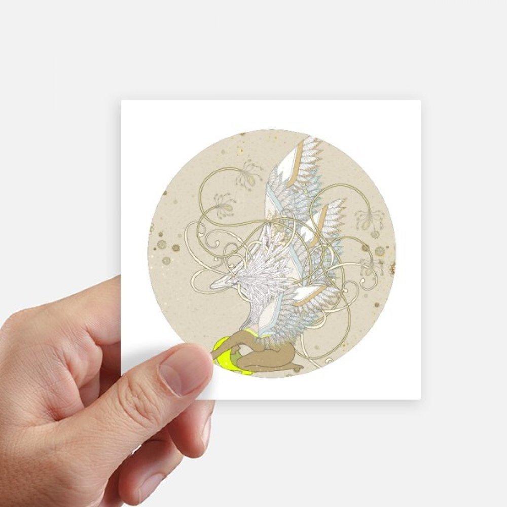 Autocollant carré Japon Ukiyo-E 10CM sticker pour mur valise ordinateur 8Pcs