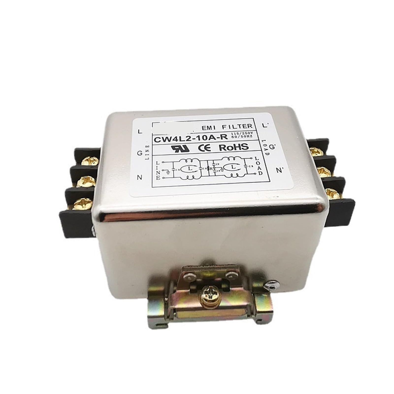 Filtro Carril monofásico CW4L2-10A-R 220V para solucionar paradas por ruido eléctrico