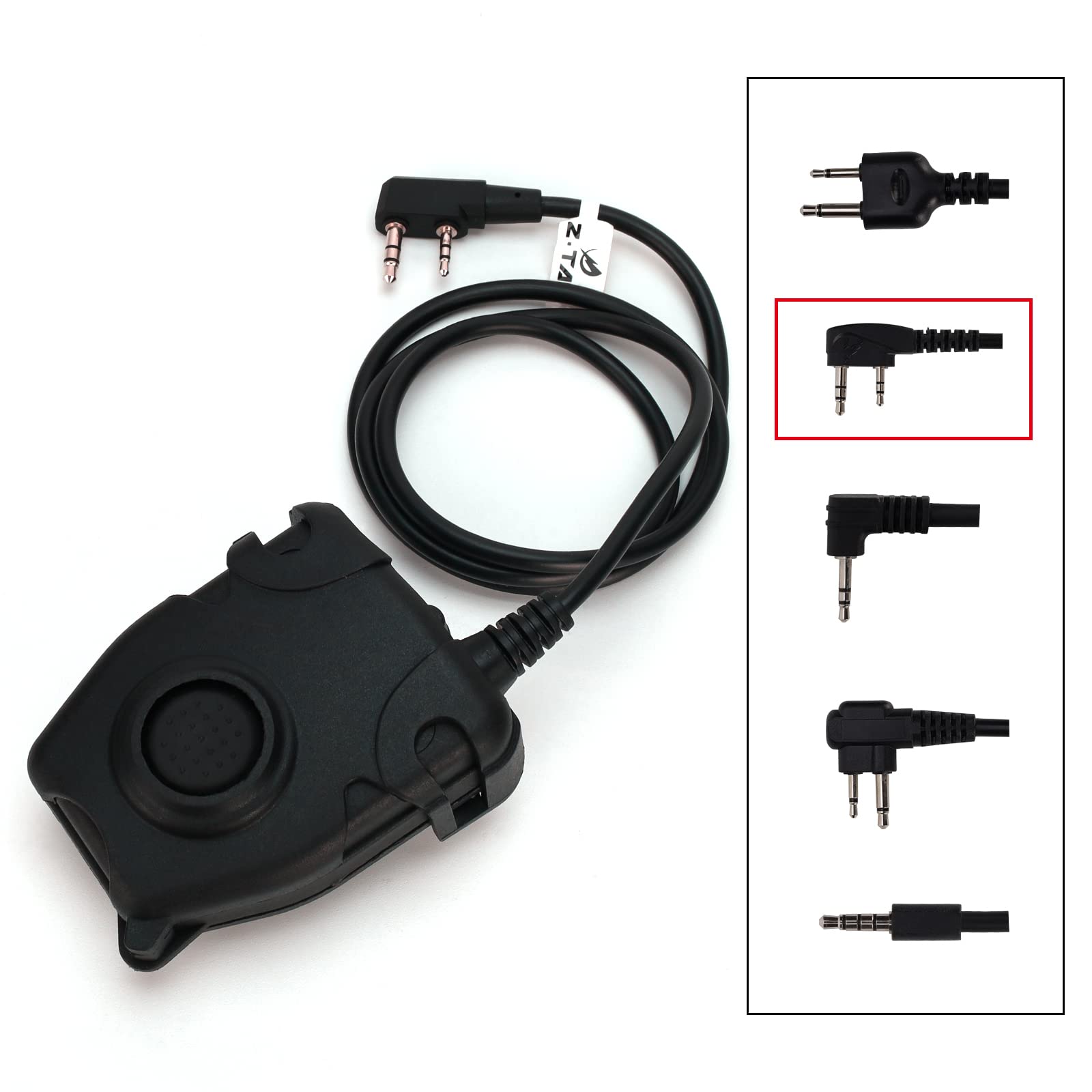 Amazon.co.jp: ZTAC タイプ PTTスイッチ Kenwoodラジオ用（2 Pin