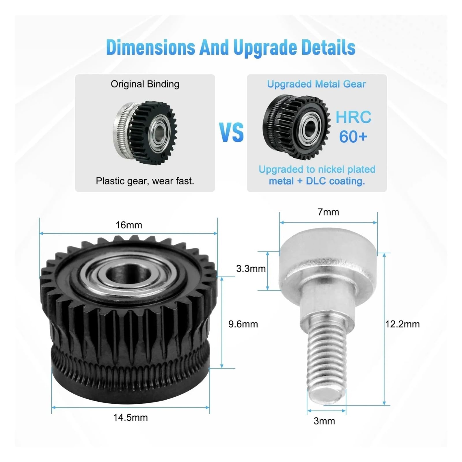 K1 C Metal Extruder Gear Ender 3 V3 Plus Accessory Kit