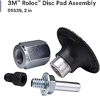 Vista 2 de 3M Roloc - Conjunto de almohadilla de disco 05539, 2 pulgadas, cambio rápido, almohadilla de respaldo duradera