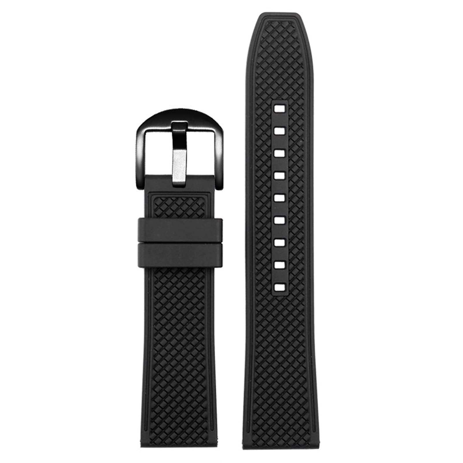 EPANO Gumowy pasek do zegarka, 20 m, 22 mm, szybkie odpinanie, zapasowy pasek do zegarka, męskie paski do zegarków, 20mm, Agat