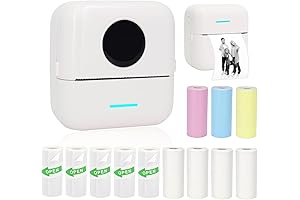 Mini Portable Inkless Sticker Printer, Your All-in-One Travel Companion for Printing Fun