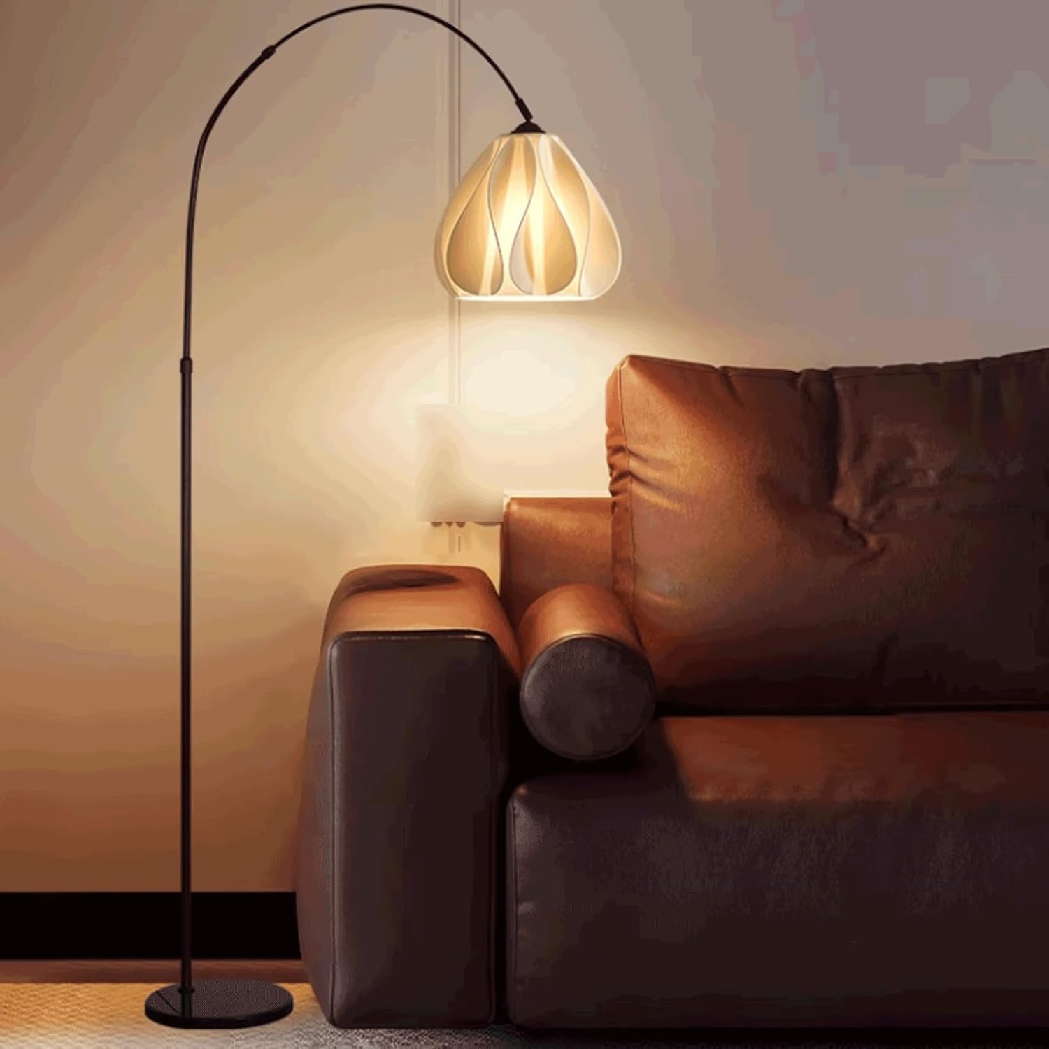 Ściemnialna lampa do czytania, regulowana lampa podłogowa, kreatywny abażur ABS, lampy podłogowe, piękna i praktyczna lampa podłogowa