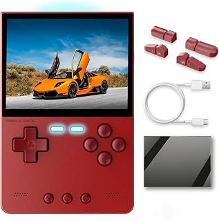TRIMUI BRICK ハンドヘルドゲーム機 多種シミュレータ互換 Linuxシステム 3.2インチIPS HD OCAスクリーン 3000mAhバッテリー ポケットポータブルレトロビデオゲーム機 64GB 日本語、英語、中国語、韓国語、ベトナム語などの言語切り替えに対応