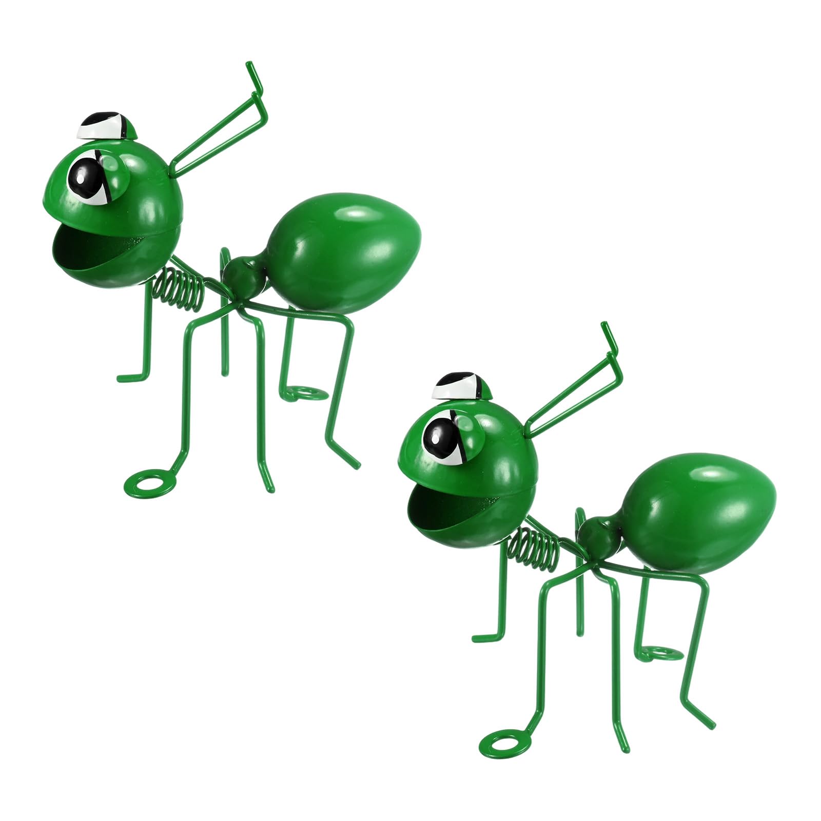 M METERXITY 2-Pack Metal Ant Garden Decor, Metal Cute Ants Yard Decorations Decor Wall Art for Indoor/Outdoor/Wall Sculptures/Garden/Fence Ornaments/Hanging Decorations [Green]