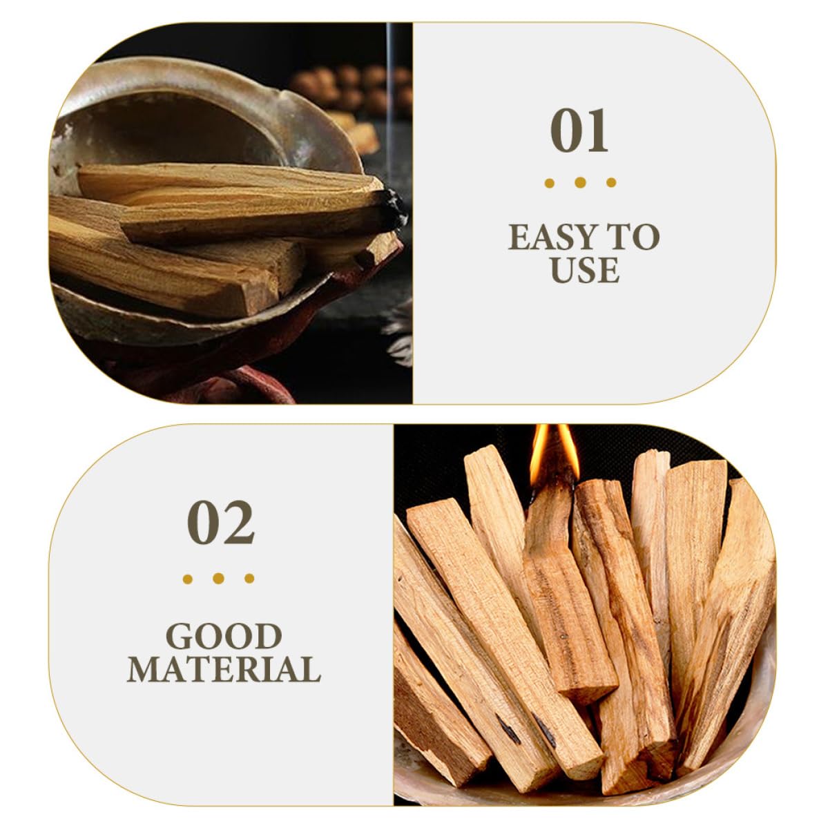 TOPBATHY 30stücke Natürliche Räucherstäbchen Aus Heiligem Holz Für Yoga Und Meditation Handgemachte Räucherstäbchen Für Raumreinigung Und Entspannung Für Verschiedene Anwendungen