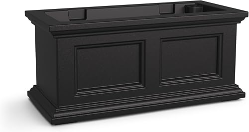 Miniatura 9 de Mayne Fairfield - Maceta con ventana de 2 pies, con riego automático, resistente a la intemperie para flores, diseño duradero para uso en