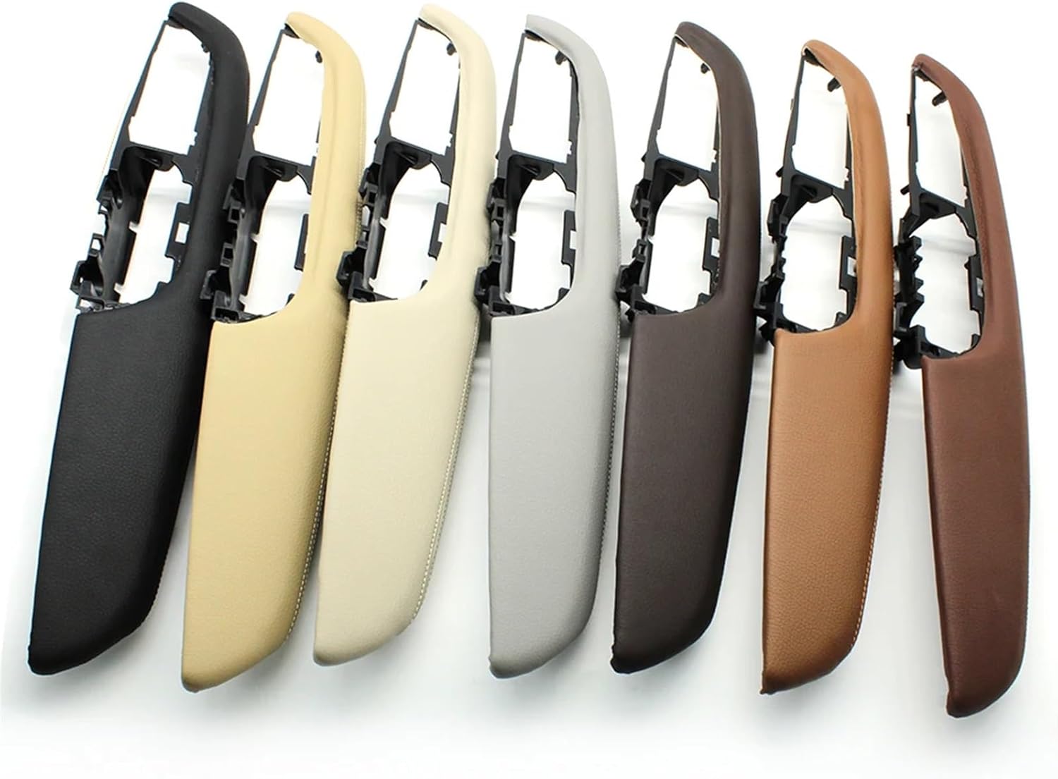 Front Left Interior Armrest Door Handle Outer Frame Panel Replacement for bmws X5 X6 E70 E71 E72 2007-2013 51419133559 LHD(Gray)