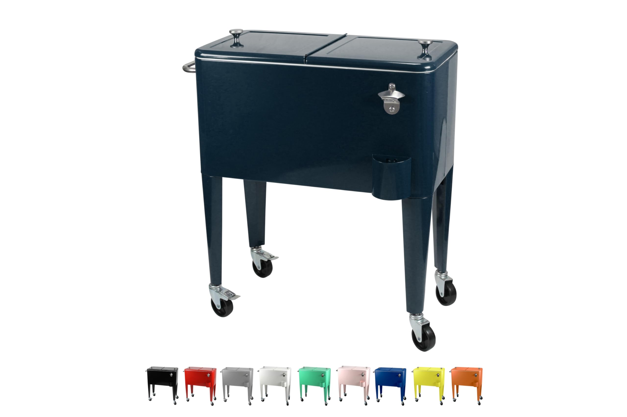 Kailua Cooler - Frigorifero per bevande - scatola di raffreddamento - Box Frigo - Frigo Portatile - Carrello Portabevande - Carrello Mobile Bar - refrigerator