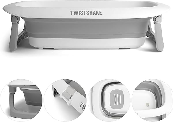 TWISTSHAKE Bañera Plegable Antideslizante 30L