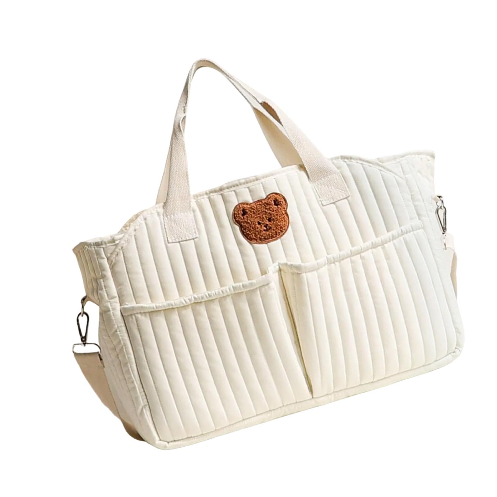 Bolsa de almacenamiento para pañales para mujer, cruzada, gran capacidad, patrón bordado para mamá, bolso de hombro elegante para mamá