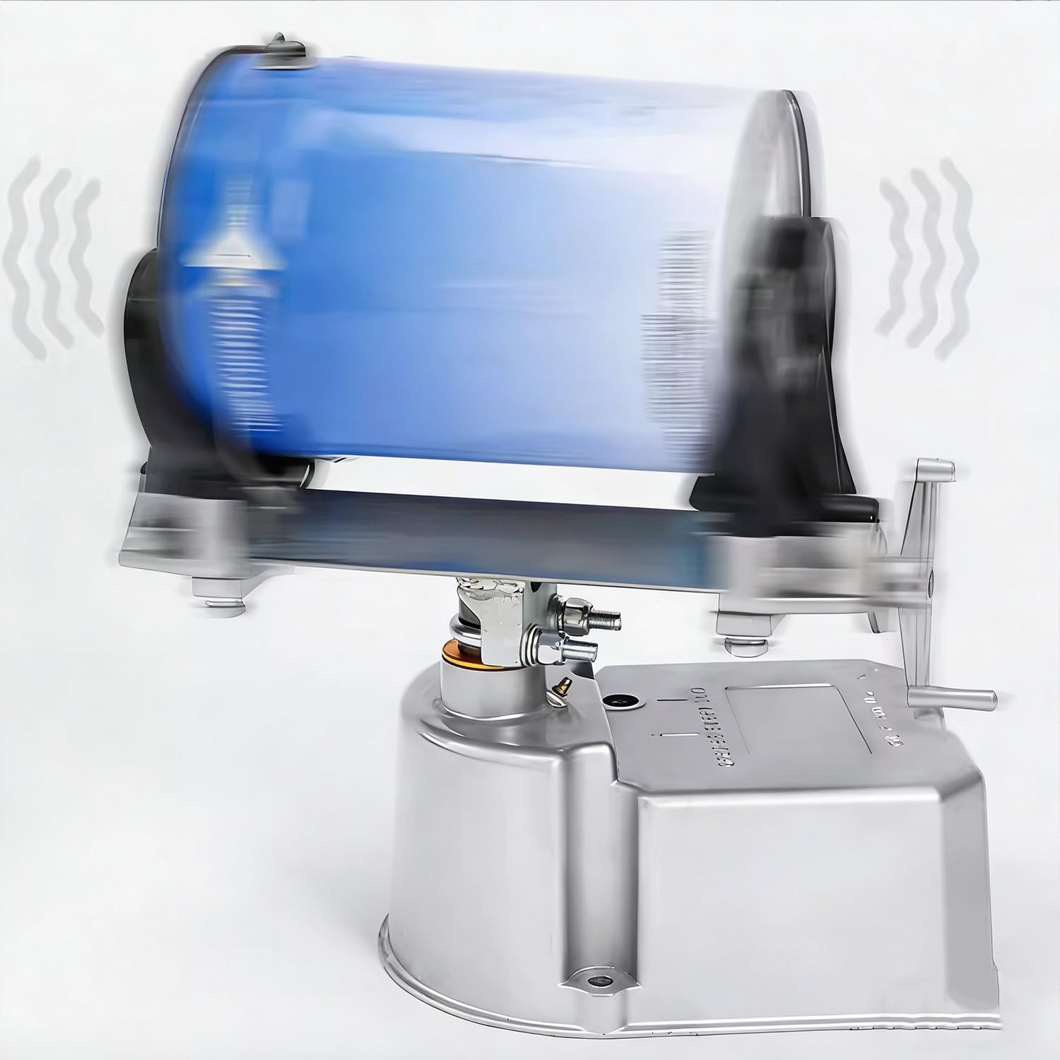 Mezclador de pintura neumático de 5 kg para pinturas y tintas, frecuencia de oscilación 0-500 veces/min, presión de aire 0,2-0,6 Mpa, oscilación de 30°, 15 min/cubo