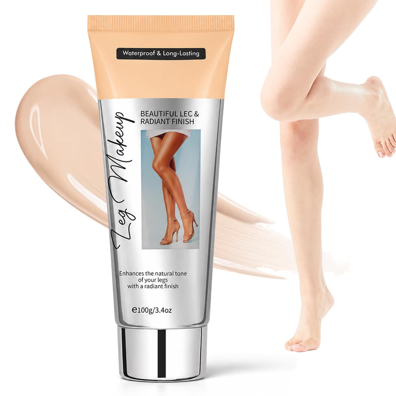 Bein Make Up Wasserfest, Body Coverage Perfector für Bein, Tattoo camouflage make up, Naturton für Beine & Körper im Alltag, Spider Vein Concealer für Beine und Körper (Natur)