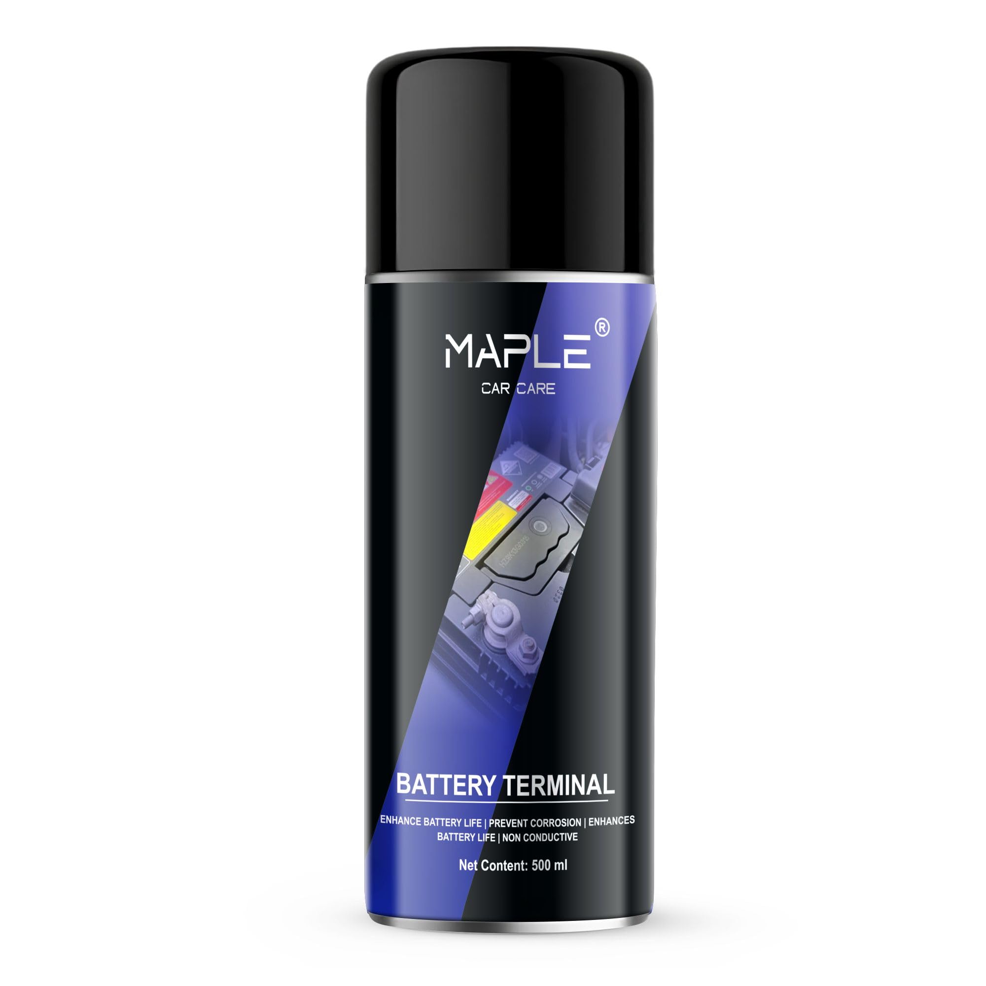 MAPLE Car Care Battery Terminal Protector Spray 500 ml | Prevents Corrosion & Rust | Non-Conductive Protective Coating | Enhances Battery Life | Anti-Corrosion & Rust Protection Spray-image-34