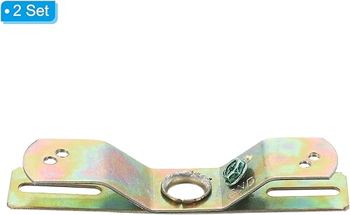 Miniatura 3 de PATIKIL Barra transversal de luz de 4 pulgadas, paquete de 2 soportes de montaje en forma de cruz de acero al carbono, rotación 360, lámpara