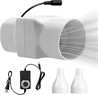2 Inch Adjustable Store Fan 6w 12v Adjustable Speed With 50mm To 25mm Adapter,Variable Speed Air Circulation For Shop Warehouse