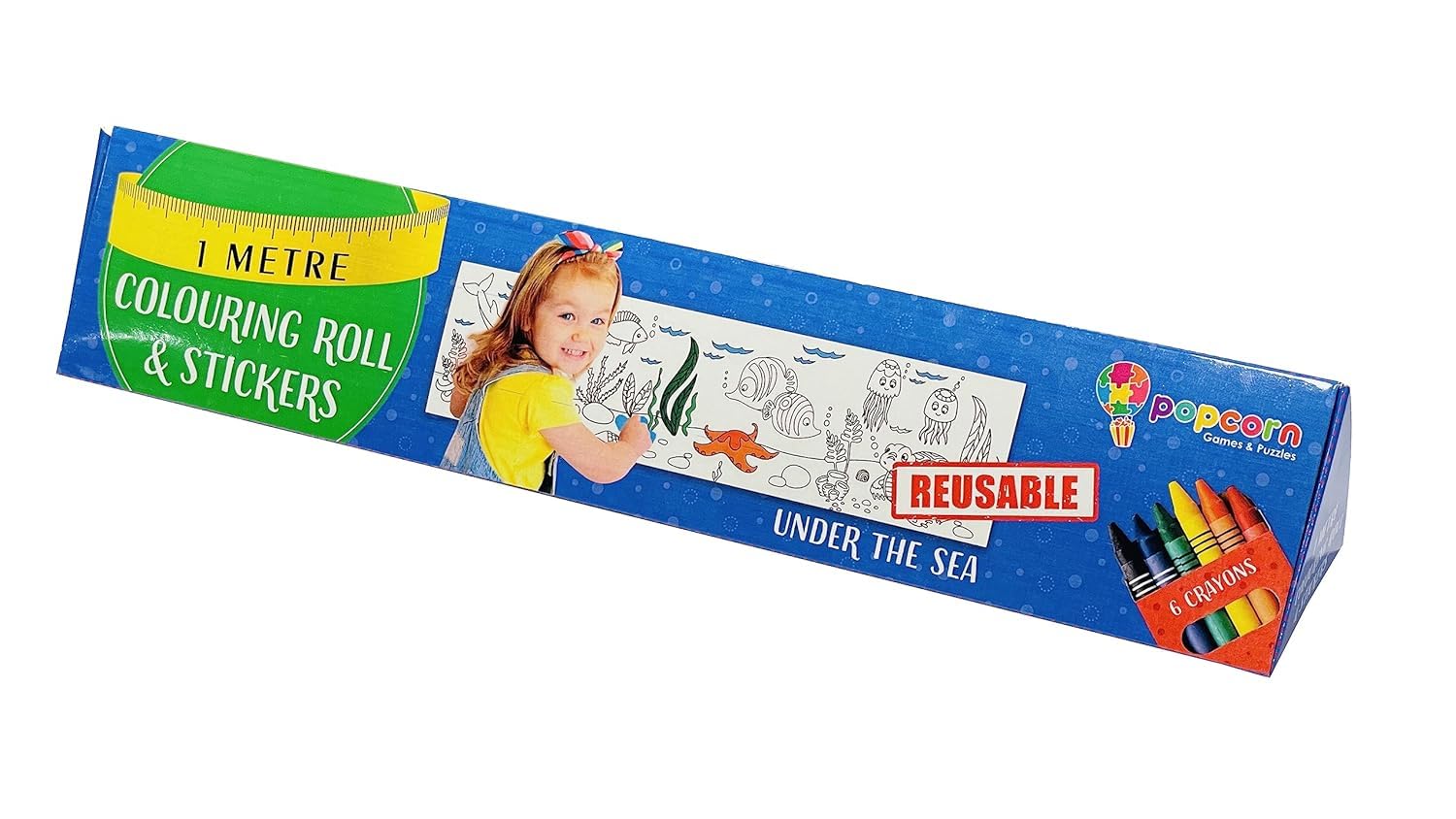See full amazon price history chart for Popcorn Games & Puzzles Kid 1 Metre Reusable Colouring Rolls & Stickers with Crayons Featuring Under The Sea|Fun,Easy Wipe & Clean Wall Colouring Rolls Popcorn Games & Puzzles Kid 1 Metre Reusable Colouring Rolls & Stickers with Crayons Featuring Under The Sea|Fun,Easy Wipe & Clean Wall Colouring Rolls (B0C8JM4F3N) Amazon Price History, Amazon Price Tracker