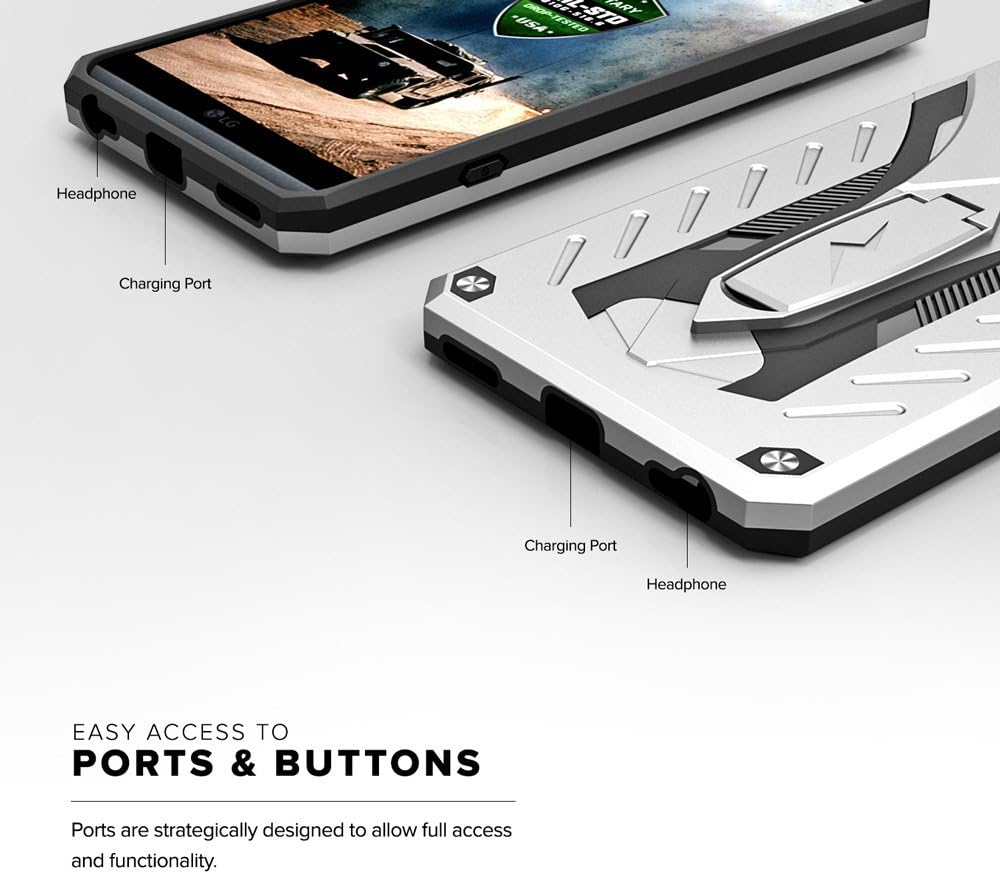LG V20 Case, Zizo [Static Series] Shockproof [Military Grade Drop Tested] with Built-in Kickstand [LG V20 Heavy Duty Case] Impact Resistant LG V20