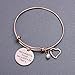 Sunflower Jewellery Charm Bracelet Adjustable Bangle Gift For Women Girl Sister Mother Friends (Rose Gold Not Sisters By Blood But Sisters By Heart Bracelet)