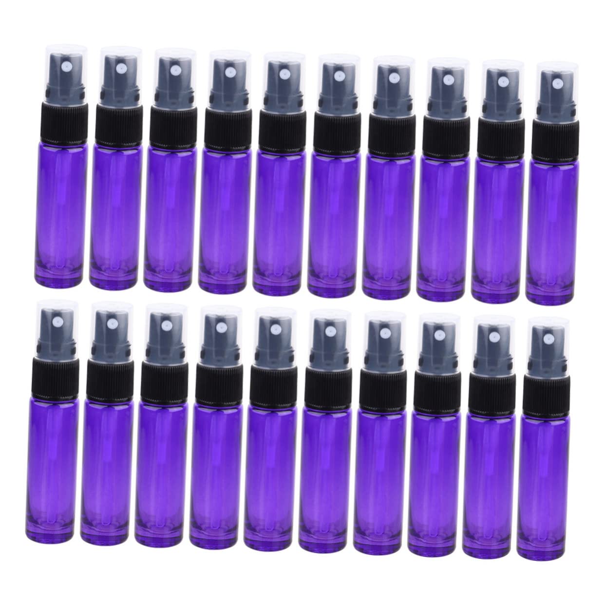 Beaupretty 20 Stück 10 Ml Wiederbefüllbare Glas Sprühflaschen für Ätherische Öle und Parfüm Kompakte Reisegröße Tragbare Duftzerstäuber für Unterwegs