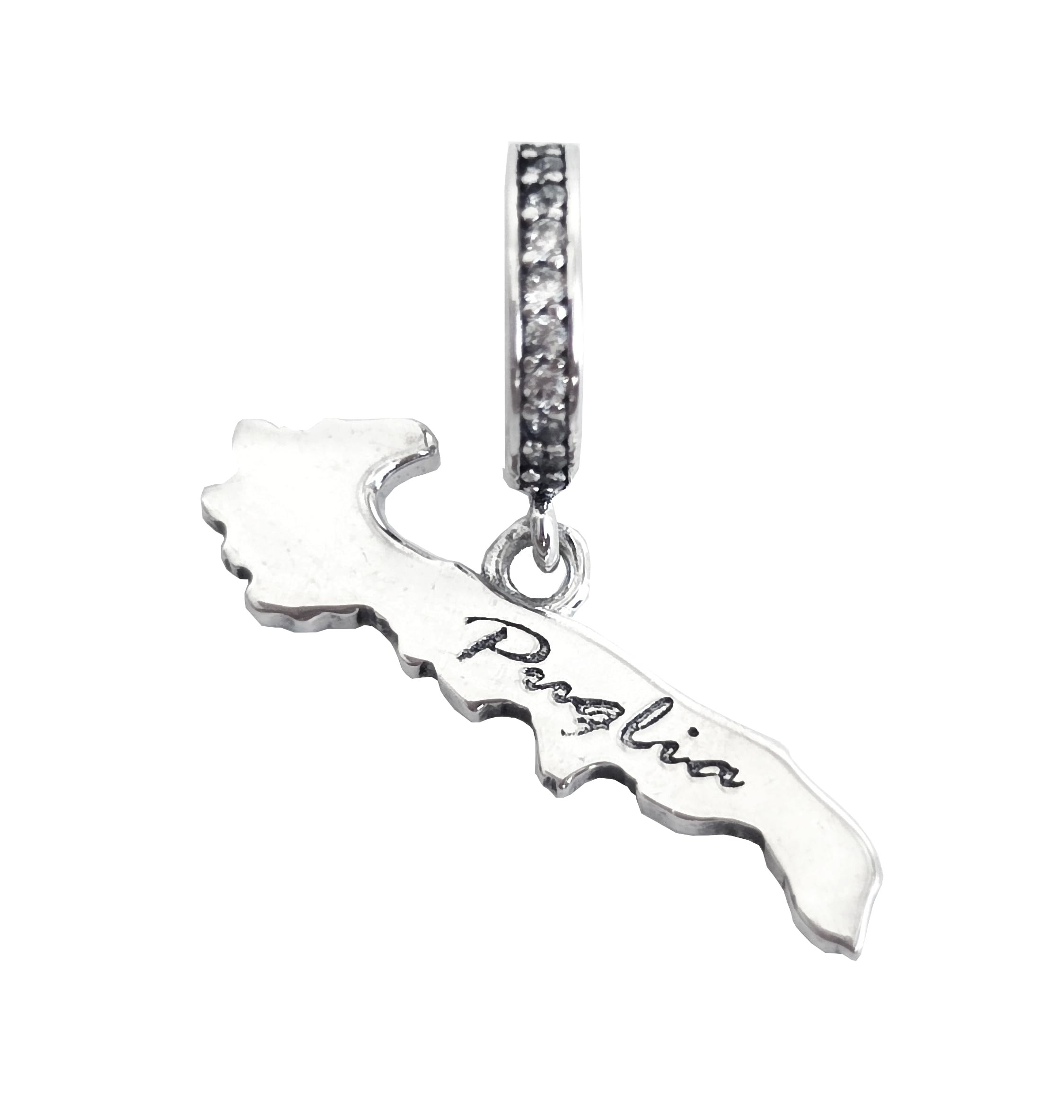 Charm regione Puglia Italia souvenir ciondolo pendente in argento 925 - Les Folies per Pandora
