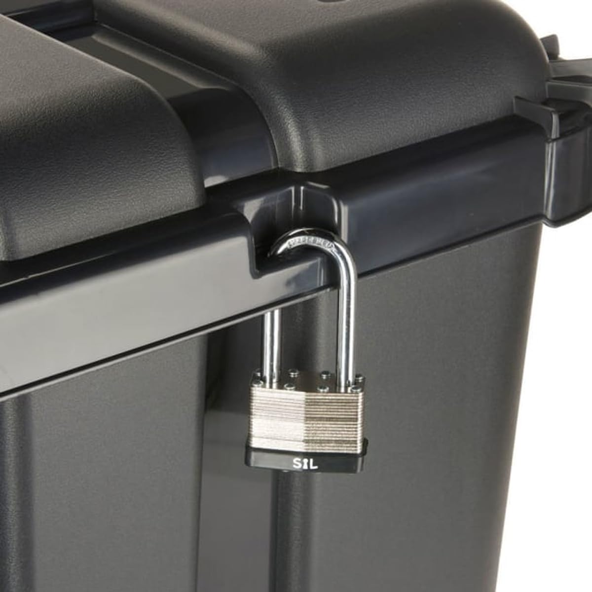 Tontarelli BoxOne Porta-Attrezzi, 140 L, 79 x 52 x h 52 cm, Nero/Ambra