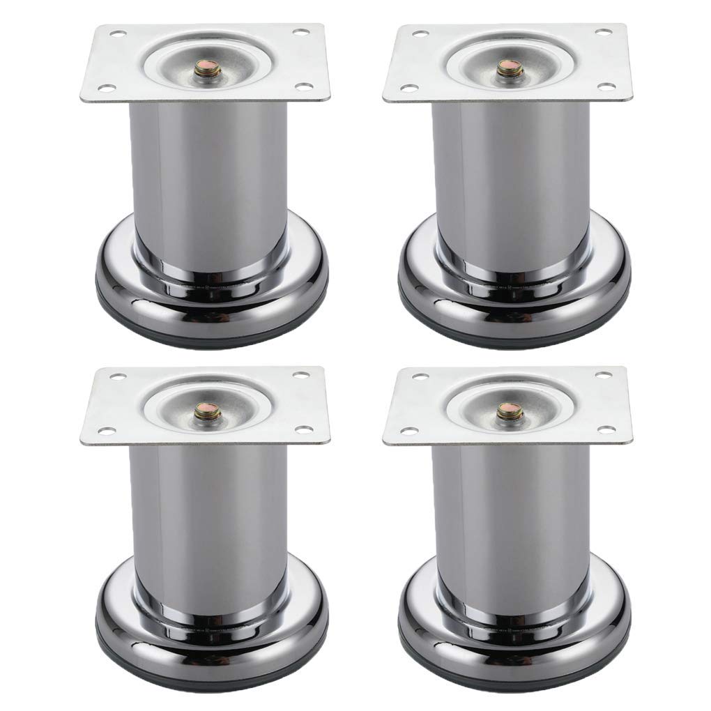 Patas metálicas con tornillos para reparar bases de sofás y mesas